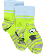 Ubang Babblechat Fun Owl Socks in Flashy Yellow