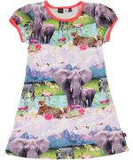 Molo Amazing Cool Junior Dress With Beach Safari Print