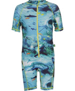 Molo Extremely Cool UV-Protective Swimsuit With Shark Print
