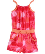 Name It Lovely Jumpsuit With Big Dots And Orange Touch