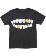Munster Kids Extremely Cool Black T-shirt With Gold Teeth