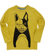 Magnifique T-shirt jaune avec chien par Molo