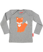 Tapete lovely grey spickled t-shirt with fox print