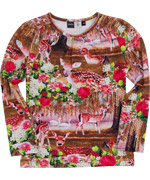 Molo lovely colourful printed t-shirt with deer print
