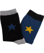 Molo star printed socks in duo pack blue-black