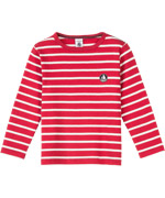 Petit Bateau marine striped t-shirt in red