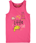 Name it lovely pink cat printed underwear top for juniors