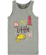 Name It lovely grey cat printed underwear top for juniors