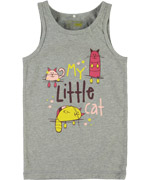 Name It lovely grey cat printed baby underwear top