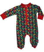 Baba Babywear fun footed bodysuit for babies with cars