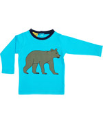 Duns Sweden stoere blauwe t-shirt met grote beer