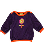 Mala soft purple sweater with lovely flower print
