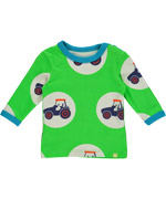 Mala flashy green t-shirt with cool tractor bubble print