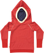 Albababy soft red hooded sweater with flower print
