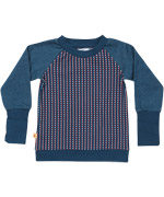 Albababy fantastic blue sweater with graphic print