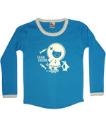 My Roots adorable blue basic t-shirt with little eskimo