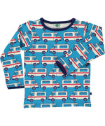 SmÃ¥folk cool turquoise t-shirt with ambulances for juniors