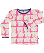 SmÃ¥folk adorable pink t-shirt with polar bears for juniors