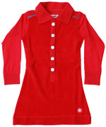 Kik-Kid amazing red terry cotton dress
