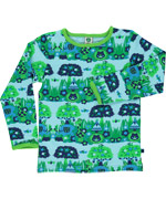 Smafolk adorable blue T-shirt with cute jungle print