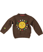 Tootsa MacGinty lovely brown knitted sweater with sun