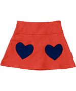 Baba Babywear lovely orange skirt with blue heart pockets