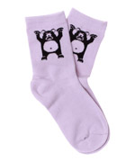 DanefÃ¦ fun grey socks with roaring bear