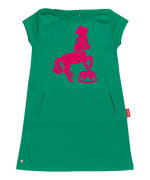 Tapete cute green dress with beautiful circus horse