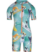 Molo super fun surf dog printed swimsuit (UPF 40+)