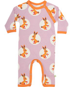 Mala adorable rabbit printed babysuit in pink