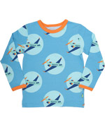 Mala super schattige T-shirt met vliegtuigenprint