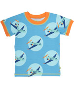 Mala schattige T-shirt met vliegtuigenprint