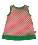 Froy & Dind retro printed baby dress in pink