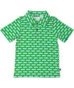 Froy & Dind groen hemd met bussenprint