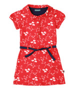 Froy & Dind cherry blossom printed dress in red