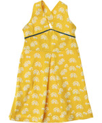 Magnifique robe estivale jaune avec fleurs par Baba Babywear
