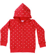 Baba Babywear gorgeous butterfly printed reversible red cardigan