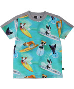 Super T-shirt avec chiens surfeurs par Molo
