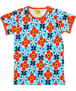 Duns of Sweden schattige zomer T-shirt met bloemenprint