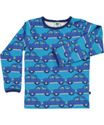 Smafolk blue long sleeve T-shirt with sweet cars