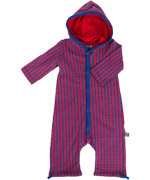 Froy & Dind amazing red and blue overall with hood