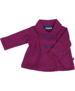 Froy & Dind extremely cute baby jacket blue and red jaquard