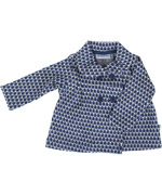 Froy & Dind extremely cute baby jacket blue and white jaquard