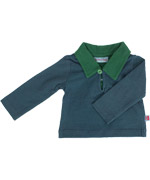Froy & Dind cute printed polo in green and blue