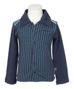 Froy & Dind cool printed shirt in black and blue