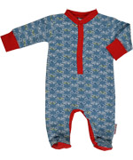 Baba Babywear super cute footed playsuit with bikes