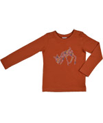 Baba Babywear mooie oranje t-shirt met lange mouw en Bambi