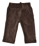 Chouette pantalon droit en velour chocolat par Baba Babywear
